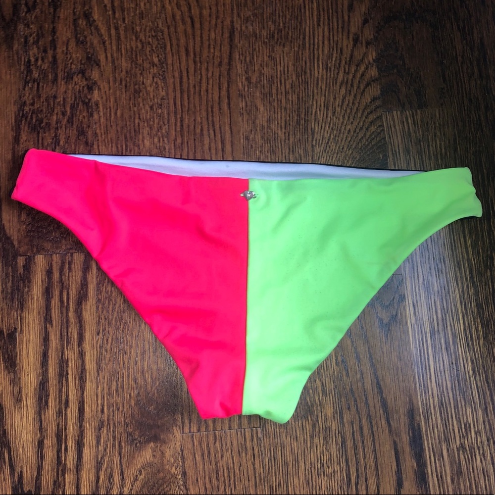 PINK Victoria’s Secret Neon red and green bottom